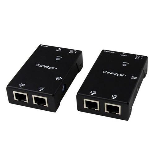StarTech.com HDMI Over CAT5e/CAT6 Extender with Power Over Cable - 165 ft (50m) - TAA