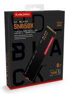 Western Digital Black WD_BLACK™ SN850X NVMe™ SSD POWERED BY SANDISK 8 TB