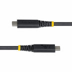 StarTech.com 50cm (1.6ft) USB4 Cable, 40Gbps, USB-IF Certified USB-C Cable, 240W PD, 8K 60Hz/4K 240Hz DP2.1 DP40, TPE Jacket, Thunderbolt 4 Compatible - Black USB-C Cord