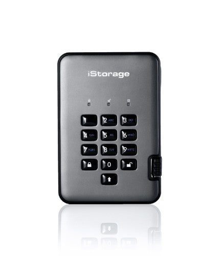 iStorage diskAshur PRO² HDD 3TB | Secure Portable Hard Drive |FIPS 140-2 Level 2, NCSC CPA, NLNCSA BSPA & NATO Restricted | AES-XTS 256-bit Hardware Encryption | PIN protected | OS & Platform Independent |GDPR, TAA Compliant|Brute force hack defence | Dus