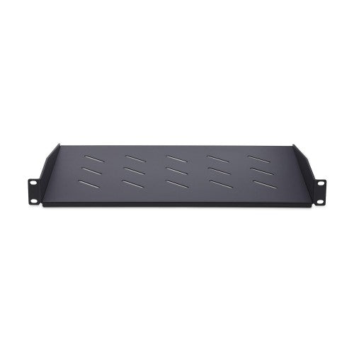 StarTech.com 1U Vented Server Rack Shelf, 12in/31.5cm Mounting Depth, Cantilever Tray For 19" Rack/Cabinet, SPCC Steel, Max 25lb/11.3kg, Includes Cage Nuts/Screws