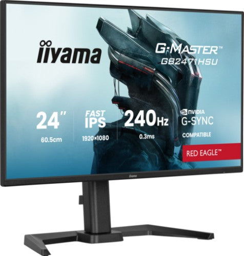iiyama G-MASTER Join the pro squad with the 24" Red Eagle, built for pure speed with a 240Hz refresh rate