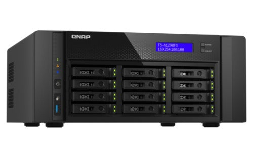 QNAP TS-h1290FX NAS Tower EPYC 7302P 256 GB DDR4 0 TB QuTS hero Black