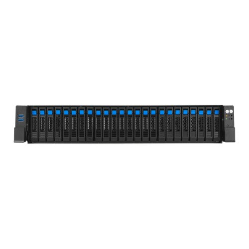 ASUS RS720-E12-RS24G Rack (2U) Black, Silver