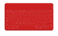 Logitech Keys-To-Go QWERTY Spanish Bluetooth Red