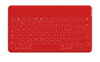 Logitech Keys-To-Go QWERTY Spanish Bluetooth Red