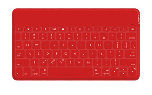 Logitech Keys-To-Go QWERTY Spanish Bluetooth Red