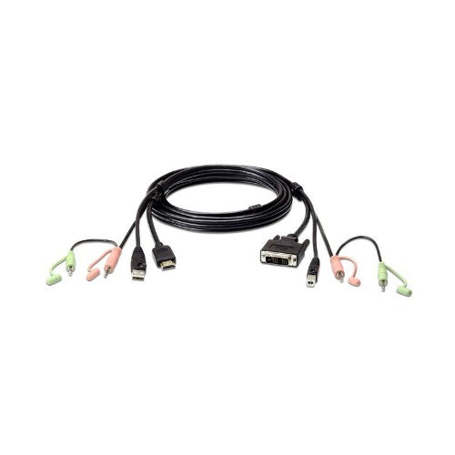 ATEN HDMI to DVI-D USB USB KVM Cable with Audio; 1,8M USB HDMI to DVI-D