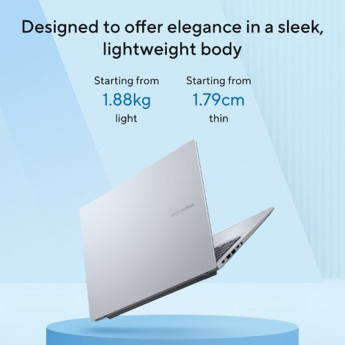 ASUS Vivobook 16 X1607AA-MB019W Copilot+ PC Intel Core Ultra 5 325 Laptop 40.6 cm (16") WUXGA 16 GB DDR5-SDRAM 512 GB SSD Wi-Fi 6 (802.11ax) Windows 11 Home Silver