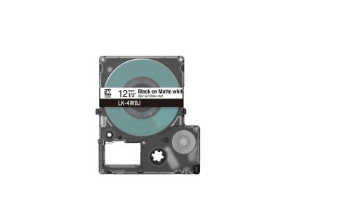 Epson C53S672062/LK-4WBJ DirectLabel-etikettes black on white matt 12mm x 8m for Epson LabelWorks LW-C 410/610