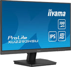 iiyama ProLite 21.5” IPS Full HD monitor with USB-Hub, 1ms MPRT and 100Hz refresh rate