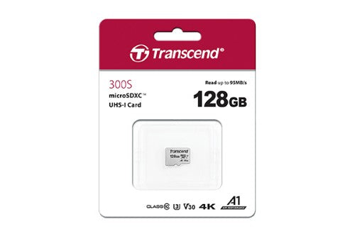 Transcend microSD Card SDXC 300S 128GB with Adapter