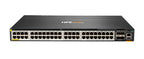 HPE Aruba Networking CX 6300M 48-port Smart Rate 1/2.5/5GbE Class 6 PoE and 4-port SFP56 Switch