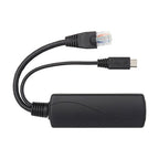 Tripp Lite NPOE-SPL-G-5VMU PoE to USB Micro-B and RJ45 Active Splitter - 802.af, 48V to 5V 1A, Up to 328.08 ft. (100 m)