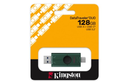 Kingston Technology DataTraveler 128GB USB-A + USB-C 3.2 Gen 1 DuoG2