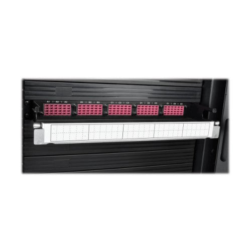 Tripp Lite N48K-15M8L60-B 40/100Gb Fiber Breakout Patch Panel, 40Gb to 4 x 10Gb, 100Gb to 4 x 25Gb, 15 MTP QSFP to 60 LC Duplex OM4 50/125 Multimode Ports, 1U