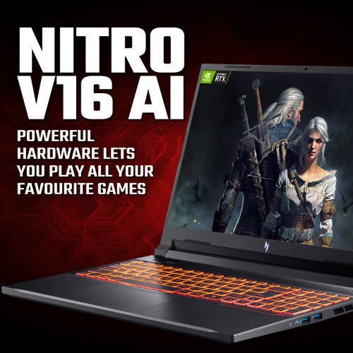 Acer Nitro V 16 V16 AI ANV16-42 - AMD Ryzen 7 260, 16GB, 1TB SSD, NVIDIA GeForce RTX 5070, 16" WUXGA, Windows 11 Gaming Laptop