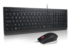 Lenovo Essential Wired Combo Black US Euro keyboard Mouse included Universal USB