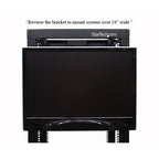 StarTech.com 4U Universal VESA LCD Monitor Mounting Bracket for 19-inch Rack or Cabinet - TAA Compliant - Cold-Pressed Steel Bracket