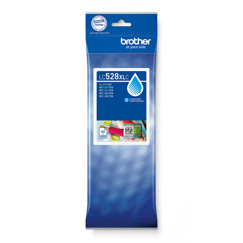 Brother LC-528XLC Ink cartridge cyan ultra High-Capacity, 10K pages ISO/IEC 19752 for Brother MFC-J 6975