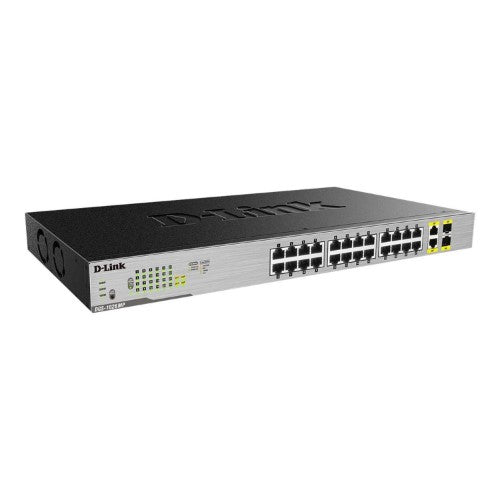 D-Link 24-Port Desktop Gigabit Unmanaged PoE Switch with 2 x 100/1000Mbps Combo Ports