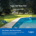 TP-Link Tapo Solar-Powered Security Camera Kit 1 × C425, 1 × A201
