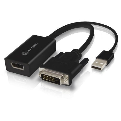 ALOGIC DVI to DisplayPort Adapter Converter - Male to Female - Premium Series