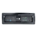 StarTech.com Conference Room Docking Station with Power/Charging; Table Connectivity Box, Universal USB-C Laptop Dock, 60W PD, 4K HDMI, USB Hub, Audio, 1x AC Outlet, 2xUSB Charge Ports
