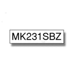 Brother MK-231SBZ DirectLabel black on white 12mm x 4m for Brother P-Touch M 9-12mm
