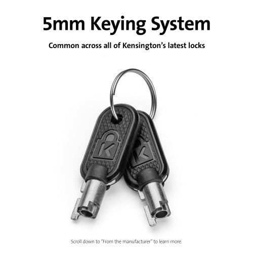 Kensington ClickSafe 2.0 3-in-1 Keyed Laptop Lock (Master Keyed)