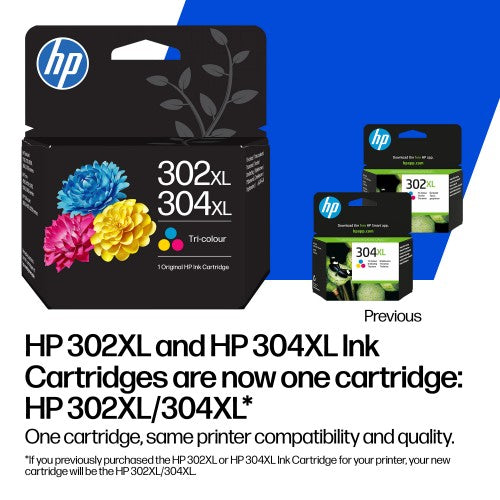 HP B82L1AE/302/304 Printhead cartridge multi pack black + color 120pg + 100pg Pack=2 for HP DeskJet 1110/2130/2620/3720/OfficeJet 5200