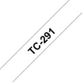 Brother TC-291 DirectLabel black on white 9mm x 7,7m for Brother P-Touch TC 9-12mm