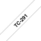 Brother TC-291 DirectLabel black on white 9mm x 7,7m for Brother P-Touch TC 9-12mm