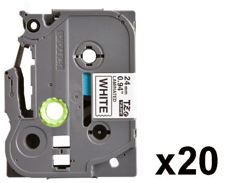Brother TZE-251CIV DirectLabel black on white Laminat 24mm x 8m for Brother P-Touch TZ 3.5-24mm/HSE/36mm/6-24mm/6-36mm