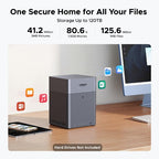 Ugreen DH4300 Plus NAS Mini Tower 8 GB LPPDDR4X UGOS Pro Grey