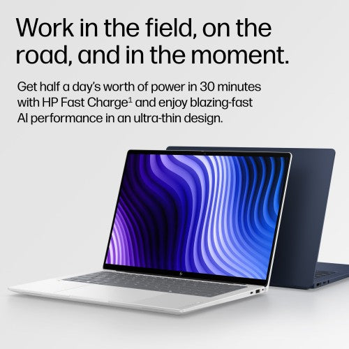 HP EliteBook X G2q 14 inch Notebook Next Gen AI PC Wolf Pro Security Edition Copilot+ PC Laptop 35.6 cm (14") 3K 32 GB LPDDR5x-SDRAM 512 GB SSD Wi-Fi 7 (802.11be) Windows 11 Pro Blue