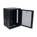 Tripp Lite SRW18US SmartRack 18U Low-Profile Switch-Depth Wall-Mount Rack Enclosure Cabinet, Hinged Back