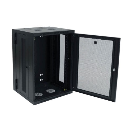 Tripp Lite SRW18US SmartRack 18U Low-Profile Switch-Depth Wall-Mount Rack Enclosure Cabinet, Hinged Back