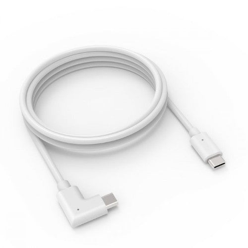 Compulocks 6ft Charge & Data USB-C to USB-C 90-Degree Cable Right Angle White
