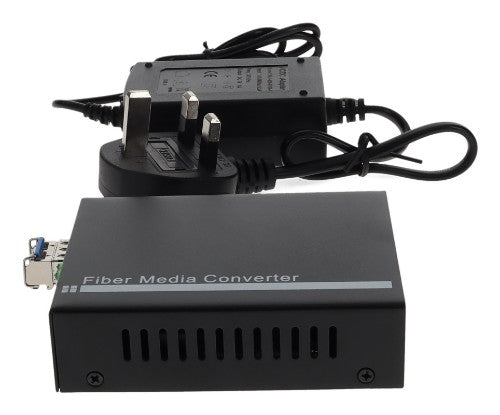 AddOn Networks ADD-GMC-LX-LC-UK network media converter 1000 Mbit/s 1310 nm Single-mode Black