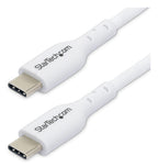 StarTech.com 6.6ft (2m) USB-C Charging Cable, Charge & Sync, 60W (3A) PD, USB 2.0 Laptop Charger Cable - White USB C Charging Cord