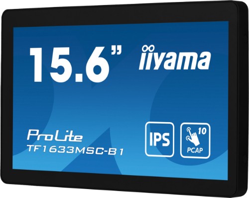 iiyama ProLite 15.6" PCAP 10 points multi-touch open frame monitor with edge-to-edge glass and IPS panel technology