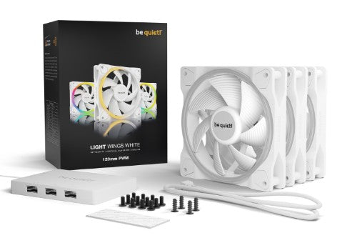be quiet! Light Wings White | 120mm PWM Triple Pack Computer case Fan 12 cm 3 pc(s)