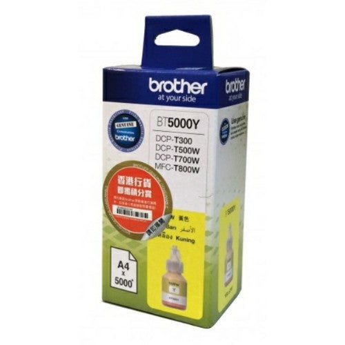 Brother BT-5000Y Ink cartridge yellow, 5K pages for Brother DCP-T 300/310