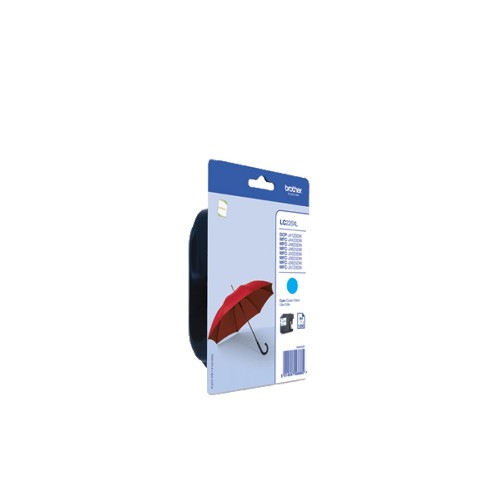 Brother LC-225XLCBP Ink cartridge cyan Blister, 1.2K pages ISO/IEC 24711 11,8ml for Brother MFC-J 4420/5320