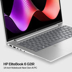 HP EliteBook 6 G2iR 14 inch Notebook Next Gen AI PC Copilot+ PC Intel Core Ultra 5 226V Laptop 35.6 cm (14") WUXGA 16 GB LPDDR5x-SDRAM 512 GB SSD Wi-Fi 7 (802.11be) Windows 11 Pro Silver