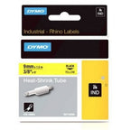 Dymo 18054/S0718290 Heat Shrink Tubes black / yellow 9mm x1,5m for Dymo Rhino 6-12mm/19mm/24mm