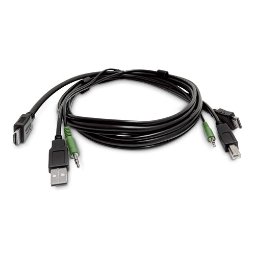 StarTech.com 6ft (1.8m) HDMI KVM Cable, USB 2.0, 3.5mm Audio, Universally Compatible Combo Cable for KVM Switches, TAA Compliant