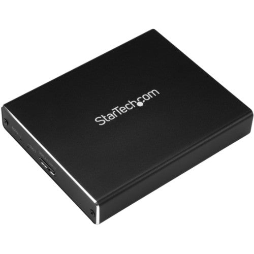 StarTech.com Dual-Slot Drive Enclosure for M.2 SATA SSDs - USB 3.1 (10Gbps) - RAID - TAA