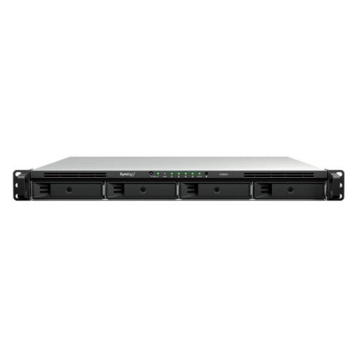 Synology RackStation RS826+ NAS/storage server Rack (1U) AMD Ryzen V1500B 4 GB DDR4 0 TB DiskStation Manager Black, Grey